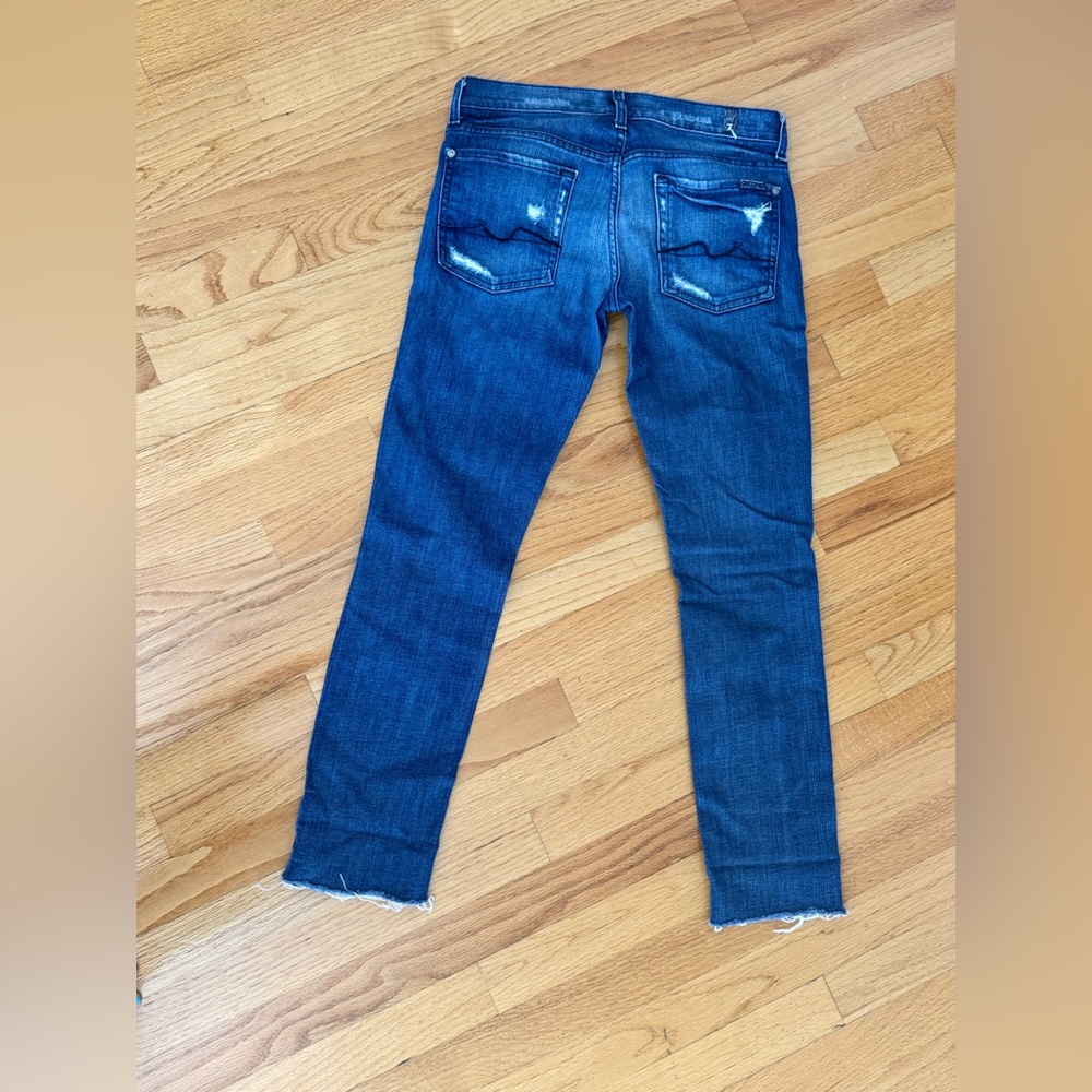 7 for all mankind Roxanne Floral Lined size 27 short inseam